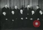 Image of Supreme Court Justices posing for photograph Washington DC USA, 1958, second 53 stock footage video 65675022164