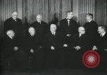 Image of Supreme Court Justices posing for photograph Washington DC USA, 1958, second 54 stock footage video 65675022164