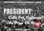 Image of President Harry Truman speaks about Korean War Washington DC USA, 1951, second 6 stock footage video 65675022181