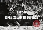 Image of Rifle squad in Defense Part II United States USA, 1965, second 43 stock footage video 65675022238