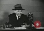 Image of Columnist Walter Winchell makes a radio broadcast New York City USA, 1944, second 4 stock footage video 65675022246