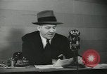 Image of Columnist Walter Winchell makes a radio broadcast New York City USA, 1944, second 24 stock footage video 65675022246