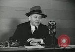 Image of Columnist Walter Winchell makes a radio broadcast New York City USA, 1944, second 30 stock footage video 65675022246