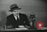 Image of Columnist Walter Winchell makes a radio broadcast New York City USA, 1944, second 34 stock footage video 65675022246