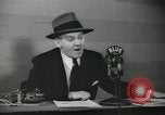 Image of Columnist Walter Winchell makes a radio broadcast New York City USA, 1944, second 38 stock footage video 65675022246