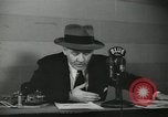 Image of Columnist Walter Winchell makes a radio broadcast New York City USA, 1944, second 41 stock footage video 65675022246