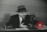 Image of Columnist Walter Winchell makes a radio broadcast New York City USA, 1944, second 42 stock footage video 65675022246