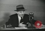 Image of Columnist Walter Winchell makes a radio broadcast New York City USA, 1944, second 44 stock footage video 65675022246