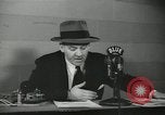 Image of Columnist Walter Winchell makes a radio broadcast New York City USA, 1944, second 45 stock footage video 65675022246