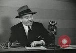 Image of Columnist Walter Winchell makes a radio broadcast New York City USA, 1944, second 48 stock footage video 65675022246
