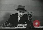 Image of Columnist Walter Winchell makes a radio broadcast New York City USA, 1944, second 49 stock footage video 65675022246
