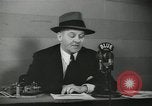 Image of Columnist Walter Winchell makes a radio broadcast New York City USA, 1944, second 50 stock footage video 65675022246