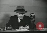 Image of Columnist Walter Winchell makes a radio broadcast New York City USA, 1944, second 52 stock footage video 65675022246
