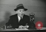 Image of Columnist Walter Winchell makes a radio broadcast New York City USA, 1944, second 53 stock footage video 65675022246