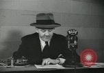 Image of Columnist Walter Winchell makes a radio broadcast New York City USA, 1944, second 54 stock footage video 65675022246