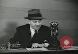 Image of Columnist Walter Winchell makes a radio broadcast New York City USA, 1944, second 55 stock footage video 65675022246