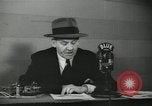 Image of Columnist Walter Winchell makes a radio broadcast New York City USA, 1944, second 56 stock footage video 65675022246