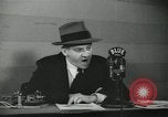 Image of Columnist Walter Winchell makes a radio broadcast New York City USA, 1944, second 57 stock footage video 65675022246