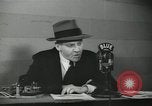 Image of Columnist Walter Winchell makes a radio broadcast New York City USA, 1944, second 58 stock footage video 65675022246