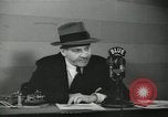 Image of Columnist Walter Winchell makes a radio broadcast New York City USA, 1944, second 59 stock footage video 65675022246