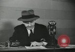 Image of Columnist Walter Winchell makes a radio broadcast New York City USA, 1944, second 60 stock footage video 65675022246
