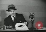 Image of Columnist Walter Winchell makes a radio broadcast New York City USA, 1944, second 62 stock footage video 65675022246