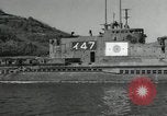 Standbild japanische U-Boote zur Vernichtung vorgesehene Sasebo Bay Japan, 1946, aus Sekunde 15 historischem Filmmaterial Videoclip 65675022265
