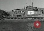 Standbild japanische U-Boote zur Vernichtung vorgesehene Sasebo Bay Japan, 1946, aus Sekunde 18 historischem Filmmaterial Videoclip 65675022265