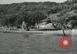 Standbild japanische U-Boote zur Vernichtung vorgesehene Sasebo Bay Japan, 1946, aus Sekunde 21 historischem Filmmaterial Videoclip 65675022265