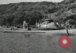 Standbild japanische U-Boote zur Vernichtung vorgesehene Sasebo Bay Japan, 1946, aus Sekunde 22 historischem Filmmaterial Videoclip 65675022265