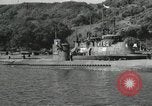 Standbild japanische U-Boote zur Vernichtung vorgesehene Sasebo Bay Japan, 1946, aus Sekunde 25 historischem Filmmaterial Videoclip 65675022265