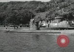 Standbild japanische U-Boote zur Vernichtung vorgesehene Sasebo Bay Japan, 1946, aus Sekunde 26 historischem Filmmaterial Videoclip 65675022265