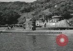 Standbild japanische U-Boote zur Vernichtung vorgesehene Sasebo Bay Japan, 1946, aus Sekunde 28 historischem Filmmaterial Videoclip 65675022265