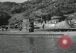 Standbild japanische U-Boote zur Vernichtung vorgesehene Sasebo Bay Japan, 1946, aus Sekunde 29 historischem Filmmaterial Videoclip 65675022265