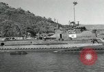 Standbild japanische U-Boote zur Vernichtung vorgesehene Sasebo Bay Japan, 1946, aus Sekunde 32 historischem Filmmaterial Videoclip 65675022265
