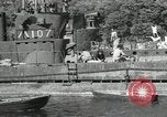 Standbild japanische U-Boote zur Vernichtung vorgesehene Sasebo Bay Japan, 1946, aus Sekunde 49 historischem Filmmaterial Videoclip 65675022265