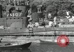 Standbild japanische U-Boote zur Vernichtung vorgesehene Sasebo Bay Japan, 1946, aus Sekunde 50 historischem Filmmaterial Videoclip 65675022265