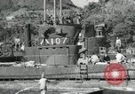 Standbild japanische U-Boote zur Vernichtung vorgesehene Sasebo Bay Japan, 1946, aus Sekunde 51 historischem Filmmaterial Videoclip 65675022265