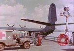 Image of US Aircraft JRM-1 removing casualties and taking off Pearl Harbor Hawaii USA, 1946, second 23 stock footage video 65675022271