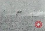 Image of Japanese ships being hit by United States cruisers Japan, 1946, second 6 stock footage video 65675022273