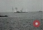 Image of Japanese ships being hit by United States cruisers Japan, 1946, second 11 stock footage video 65675022273