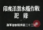 Standbild Japanische u-boot Resupply in Zweiten Weltkrieg Indischer Ozean, 1942, aus Sekunde 35 historischem Filmmaterial Videoclip 65675022286