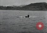 Standbild japanischen U-Boot und Schnellboot Yokosuka Yokosuka Japan Hafen, 1940, aus Sekunde 30 historischem Filmmaterial Videoclip 65675022296