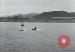 Standbild japanischen U-Boot und Schnellboot Yokosuka Yokosuka Japan Hafen, 1940, aus Sekunde 46 historischem Filmmaterial Videoclip 65675022296