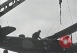 Standbild Doppeldecker auf japanischen Schiff Japan, 1940, aus Sekunde 17 historischem Filmmaterial Videoclip 65675022298