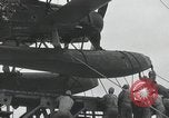 Standbild Doppeldecker auf japanischen Schiff Japan, 1940, aus Sekunde 27 historischem Filmmaterial Videoclip 65675022298