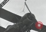 Standbild Doppeldecker auf japanischen Schiff Japan, 1940, aus Sekunde 29 historischem Filmmaterial Videoclip 65675022298