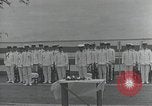 Standbild Inbetriebnahme Zeremonie der japanischen Flugzeugträger Hiryu Yokosuka in Japan, 1940, aus Sekunde 28 historischem Filmmaterial Videoclip 65675022299