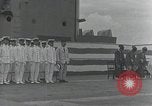 Standbild Inbetriebnahme Zeremonie der japanischen Flugzeugträger Hiryu Yokosuka in Japan, 1940, aus Sekunde 48 historischem Filmmaterial Videoclip 65675022299