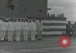 Standbild Inbetriebnahme Zeremonie der japanischen Flugzeugträger Hiryu Yokosuka in Japan, 1940, aus Sekunde 49 historischem Filmmaterial Videoclip 65675022299